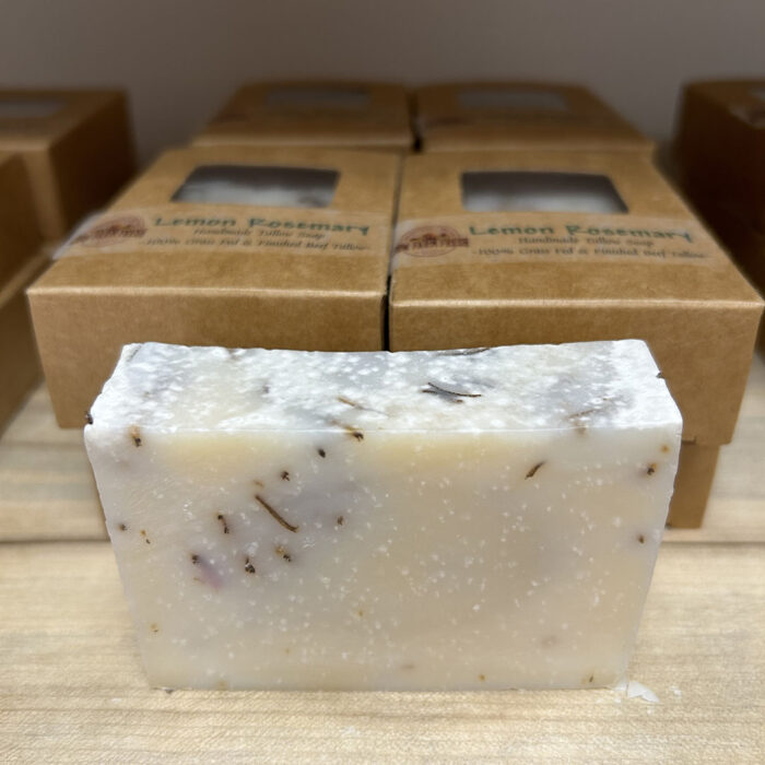 Lemon Rosemary Tallow Bar Soap